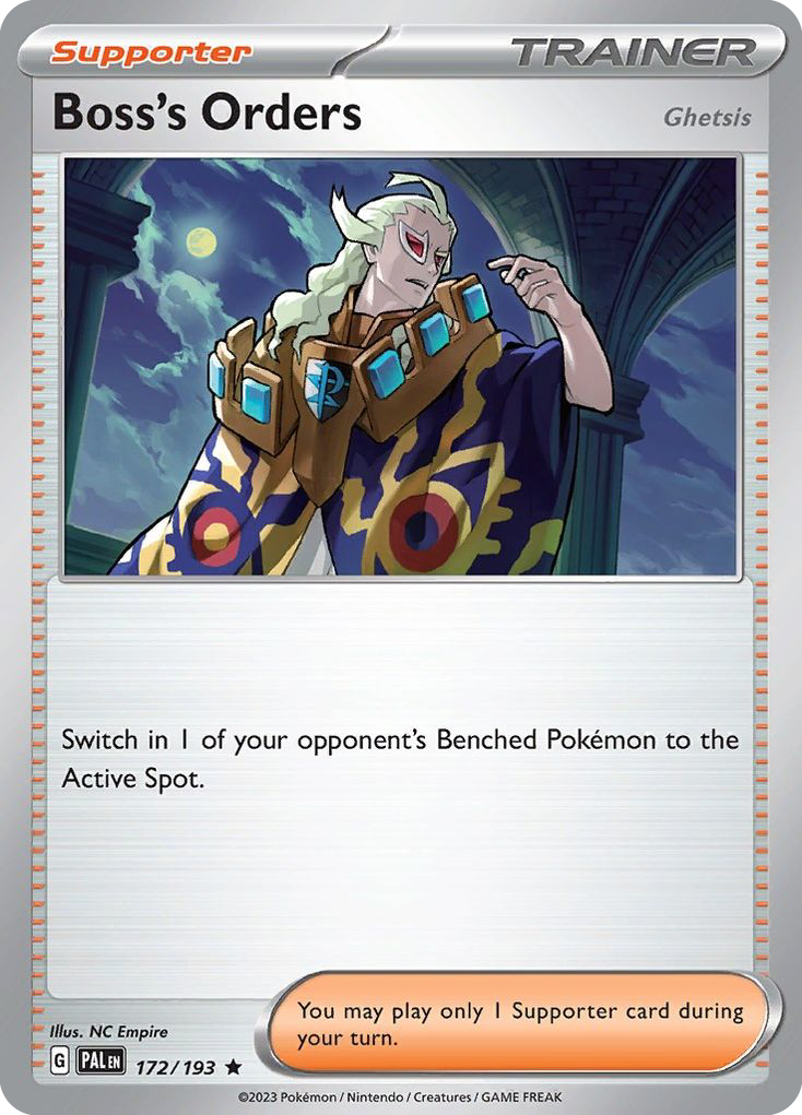 Boss's Orders (Ghetsis) – Paldea Evolved 172/193 Pokémon card