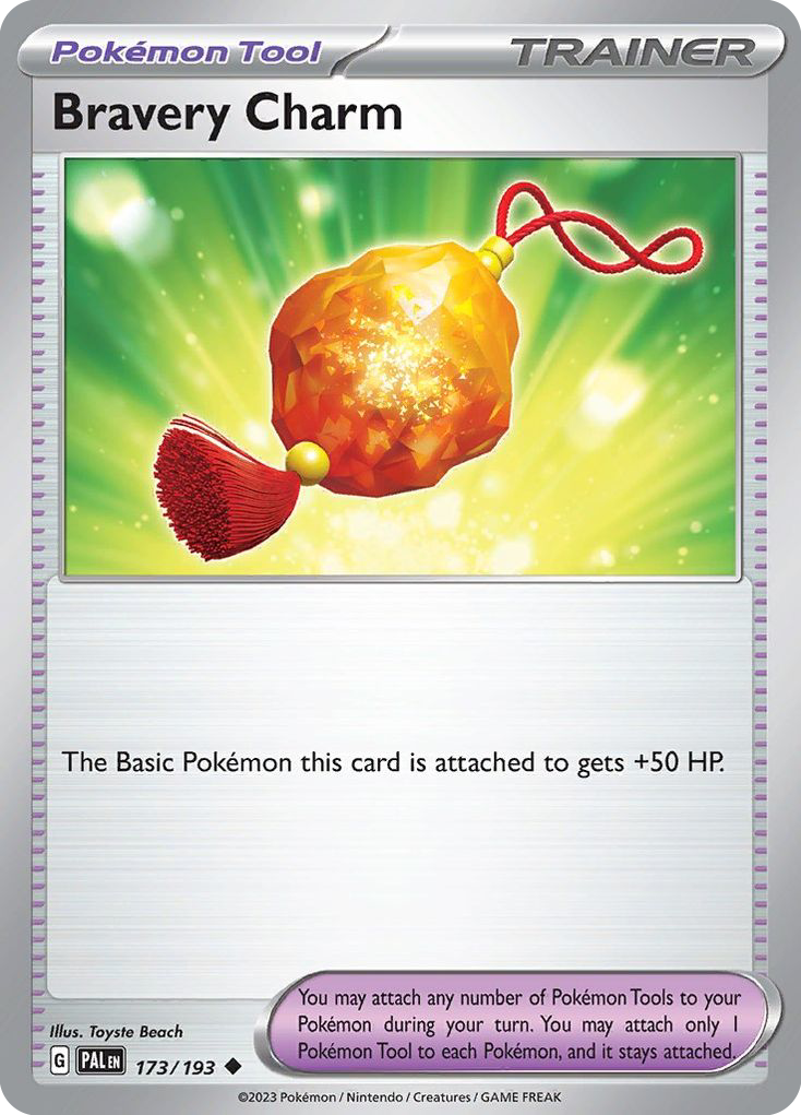 Bravery Charm – Paldea Evolved 173/193 Pokémon card