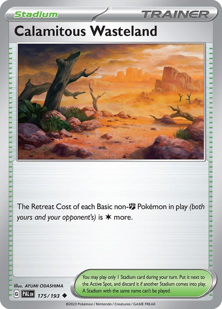 Calamitous Wasteland – Paldea Evolved 175/193 Pokémon card