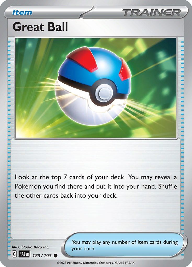 Great Ball – Paldea Evolved 183/193 Pokémon card