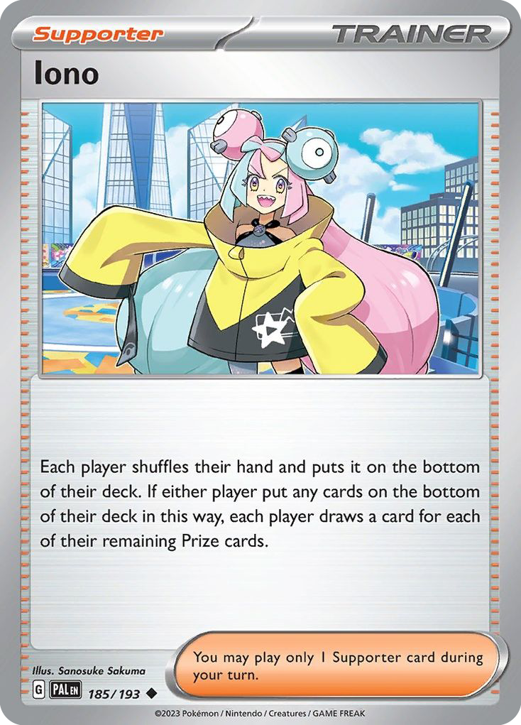 Iono – Paldea Evolved 185/193 Pokémon card