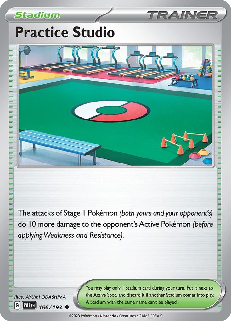 Practice Studio – Paldea Evolved 186/193 Pokémon card