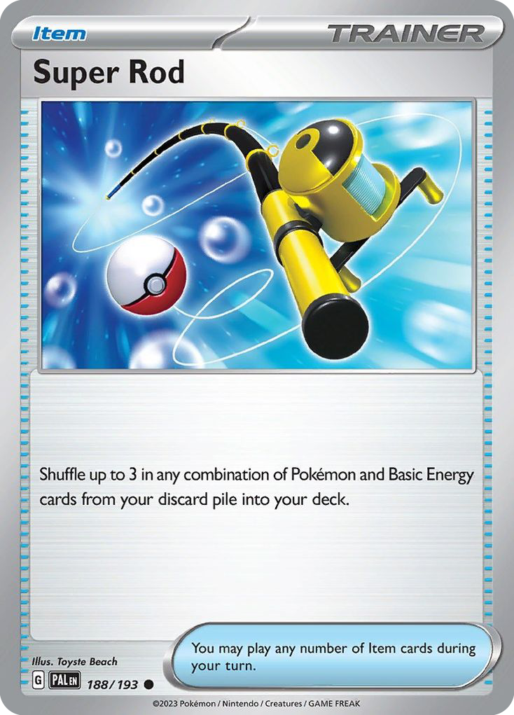 Super Rod – Paldea Evolved 188/193 Pokémon card