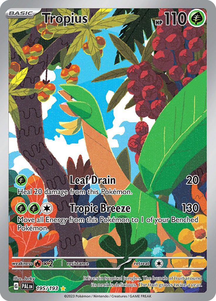 Tropius – Paldea Evolved 195/193 Pokémon card