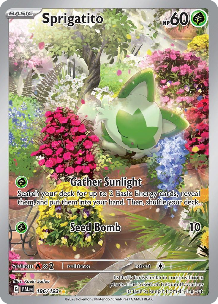 Sprigatito – Paldea Evolved 196/193 Pokémon card