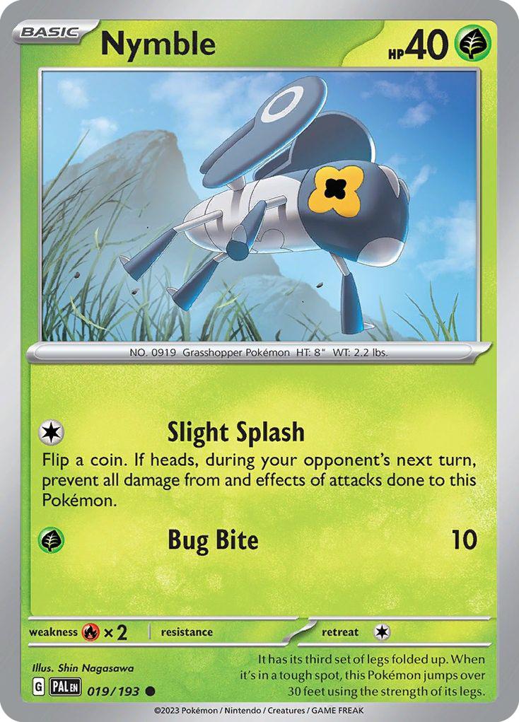 Nymble – Paldea Evolved 019/193 Pokémon card