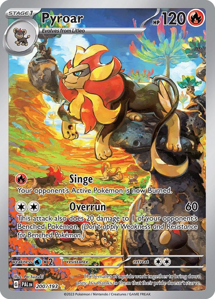 Pyroar – Paldea Evolved 200/193 Pokémon card