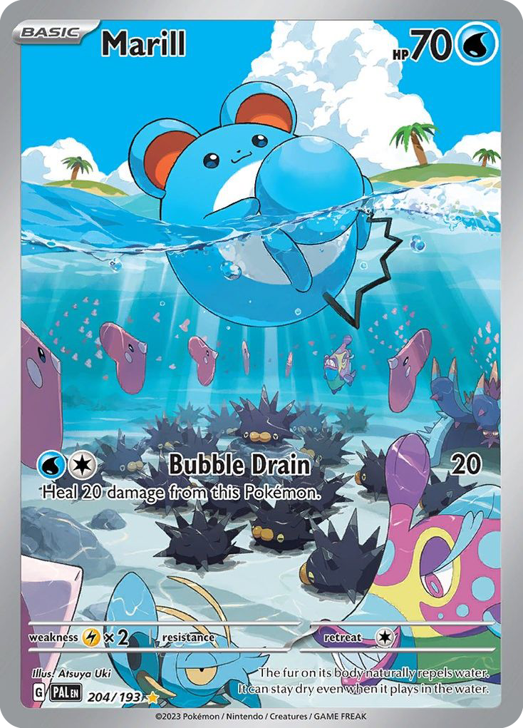 Marill – Paldea Evolved 204/193 Pokémon card