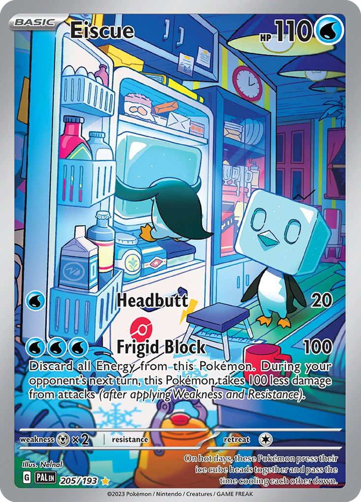 Eiscue – Paldea Evolved 205/193 Pokémon card