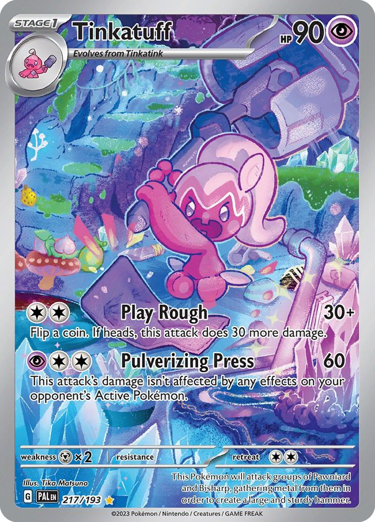 Tinkatuff – Paldea Evolved 217/193 Pokémon card