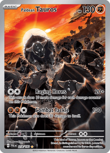 Paldean Tauros - Paldea Evolved 218