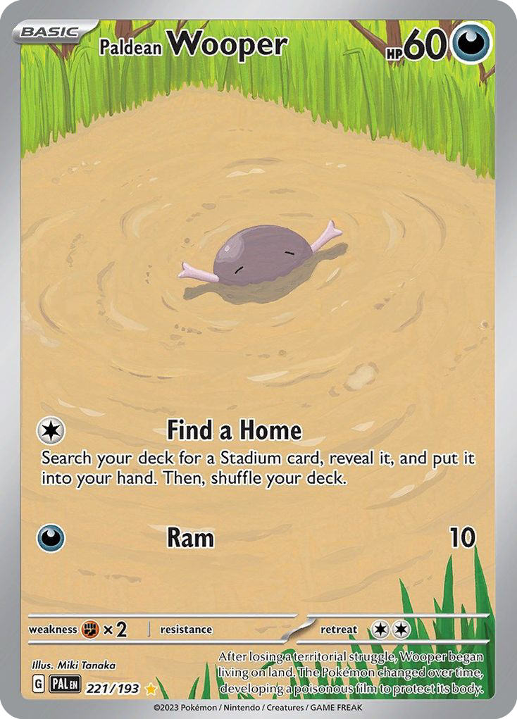Paldean Wooper – Paldea Evolved 221/193 Pokémon card