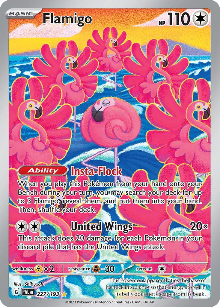 Flamigo – Paldea Evolved 227/193 Pokémon card