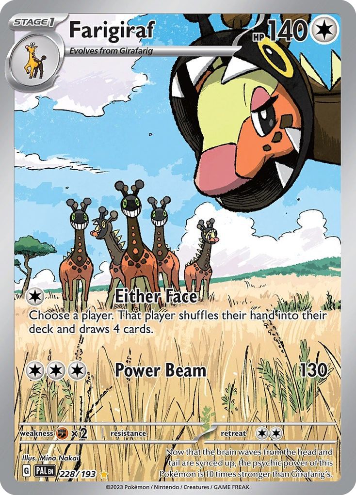 Farigiraf – Paldea Evolved 228/193 Pokémon card