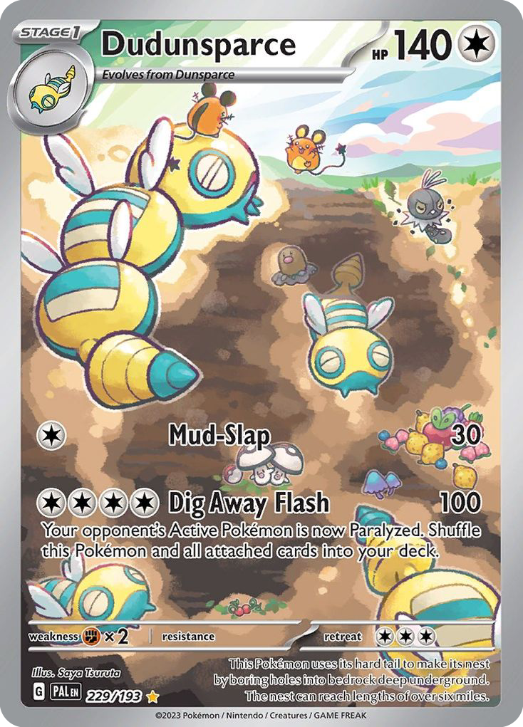 Dudunsparce – Paldea Evolved 229/193 Pokémon card