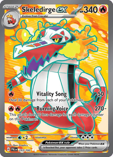 Skeledirge ex - Paldea Evolved 233
