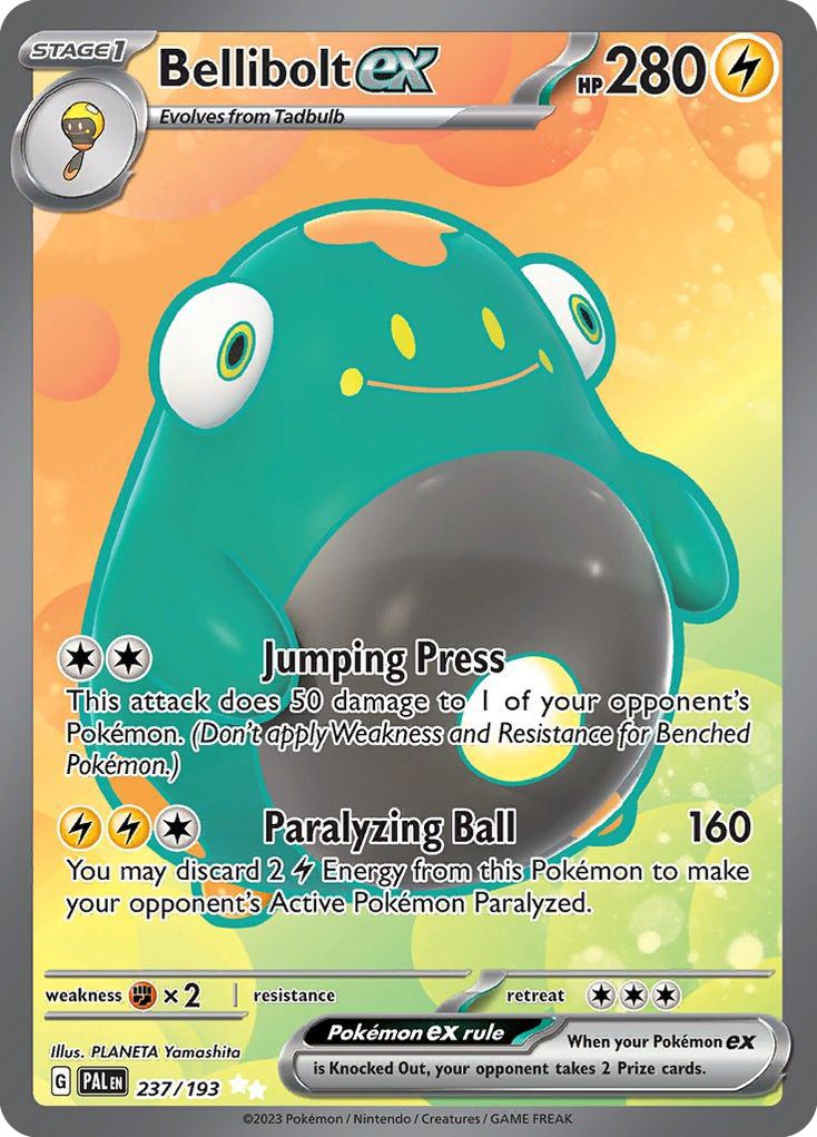 Bellibolt ex – Paldea Evolved 237/193 Pokémon card