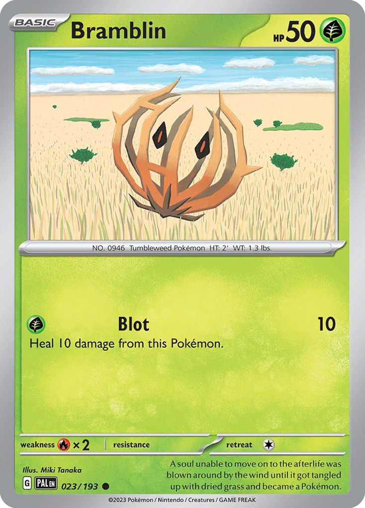 Bramblin – Paldea Evolved 023/193 Pokémon card