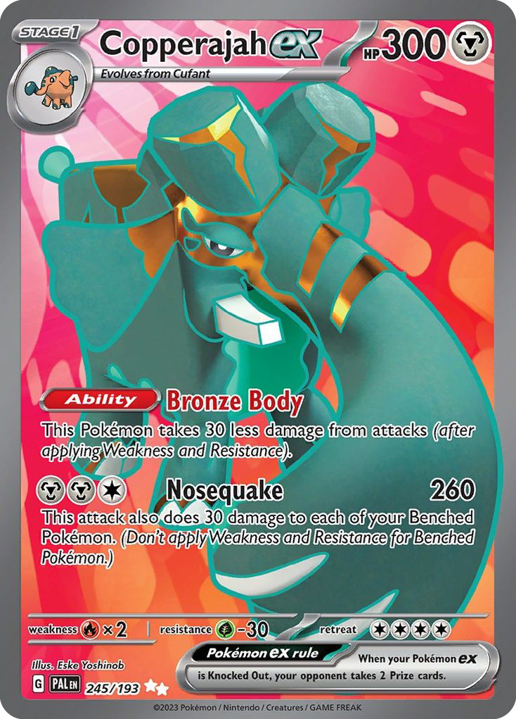Copperajah ex – Paldea Evolved 245/193 Pokémon card