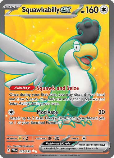 Squawkabilly ex - Paldea Evolved 247