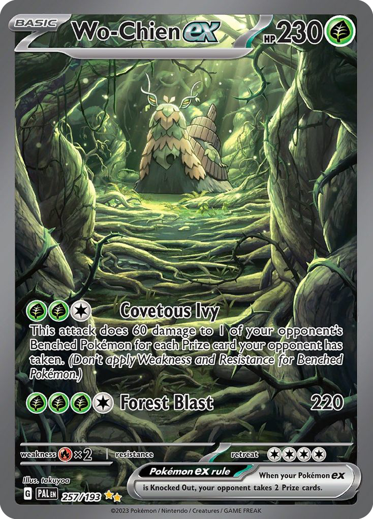 Wo-Chien ex – Paldea Evolved 257/193 Pokémon card