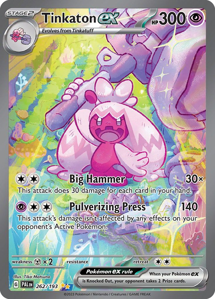 Tinkaton ex – Paldea Evolved 262/193 Pokémon card