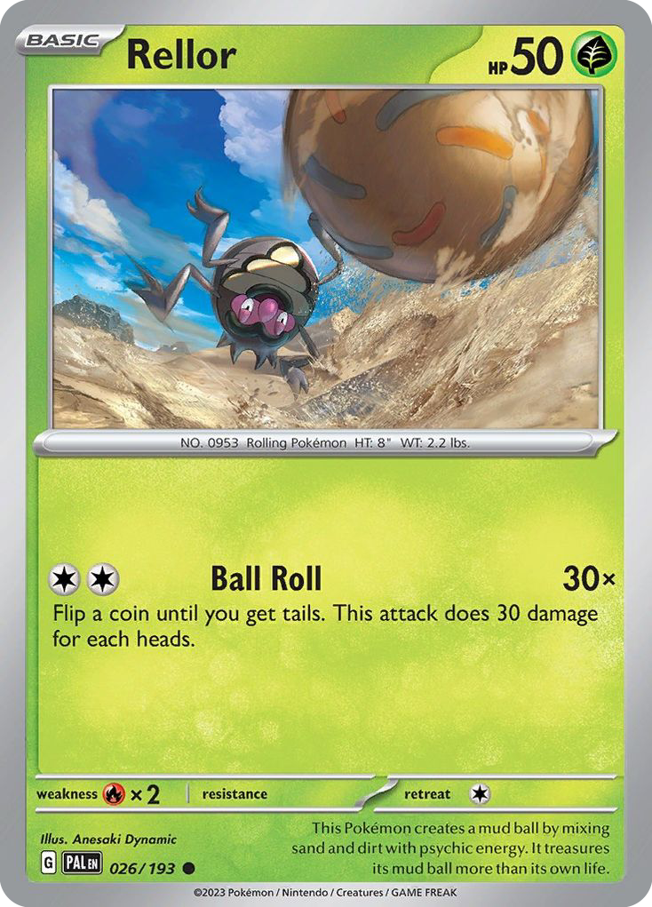 Rellor – Paldea Evolved 026/193 Pokémon card