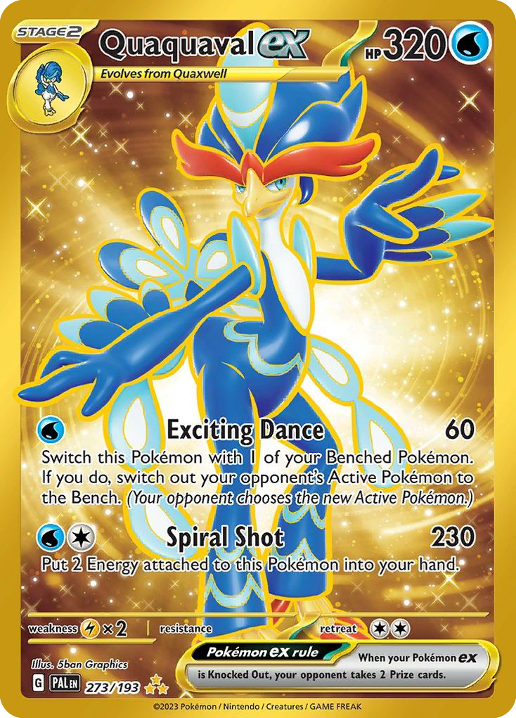 Quaquaval ex – Paldea Evolved 273/193 Pokémon card