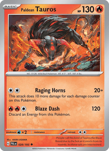Paldean Tauros - Paldea Evolved 28