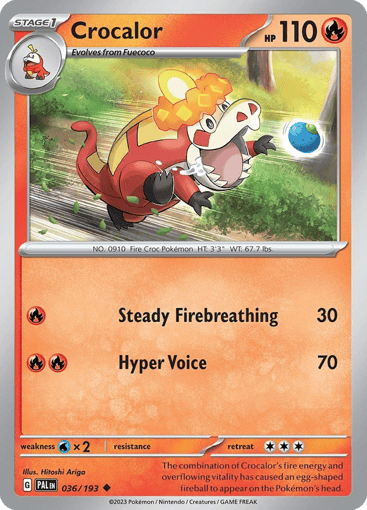 Crocalor - Paldea Evolved 36