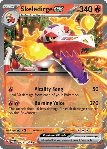 Skeledirge ex - Paldea Evolved 37
