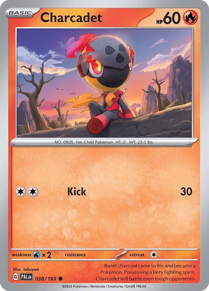 Charcadet – Paldea Evolved 038/193 Pokémon card