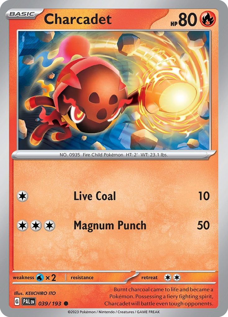 Charcadet – Paldea Evolved 039/193 Pokémon card