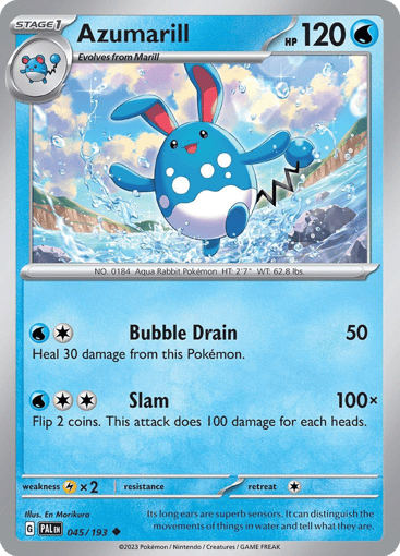 Azumarill - Paldea Evolved 45