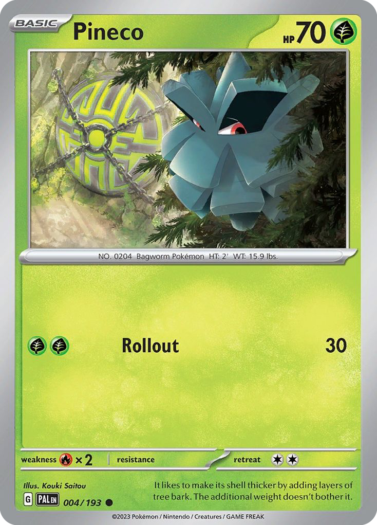 Pineco – Paldea Evolved 004/193 Pokémon card