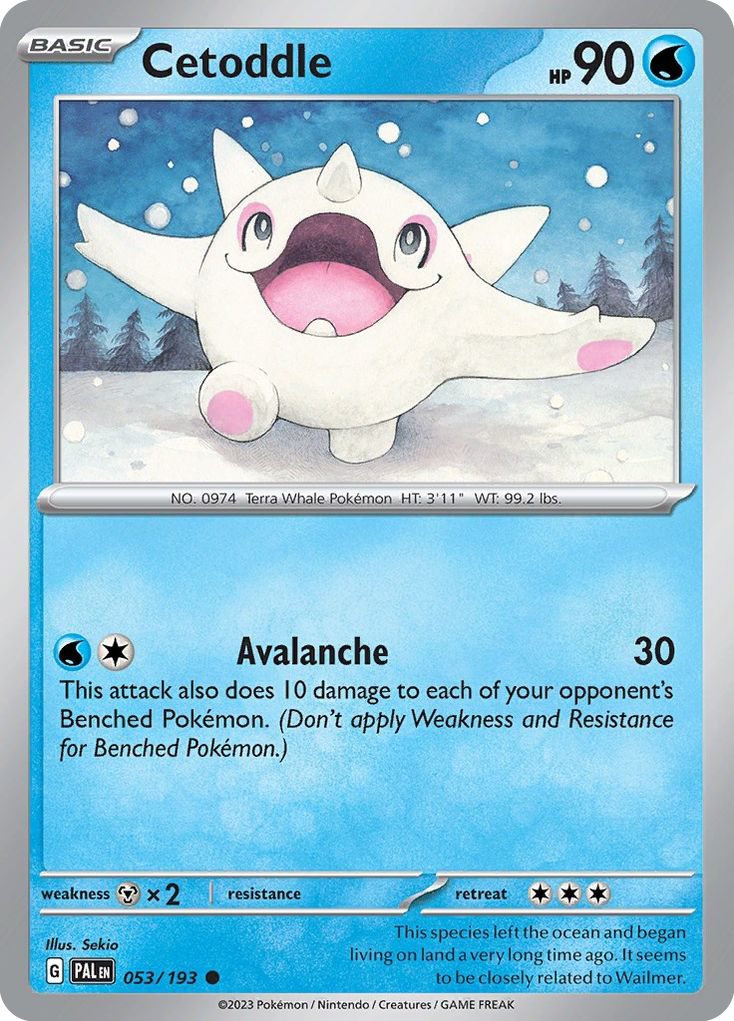 Cetoddle – Paldea Evolved 053/193 Pokémon card
