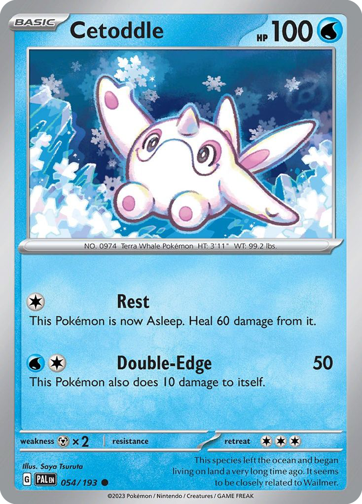 Cetoddle – Paldea Evolved 054/193 Pokémon card