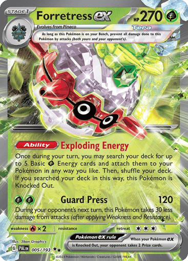 Forretress ex - Paldea Evolved 5