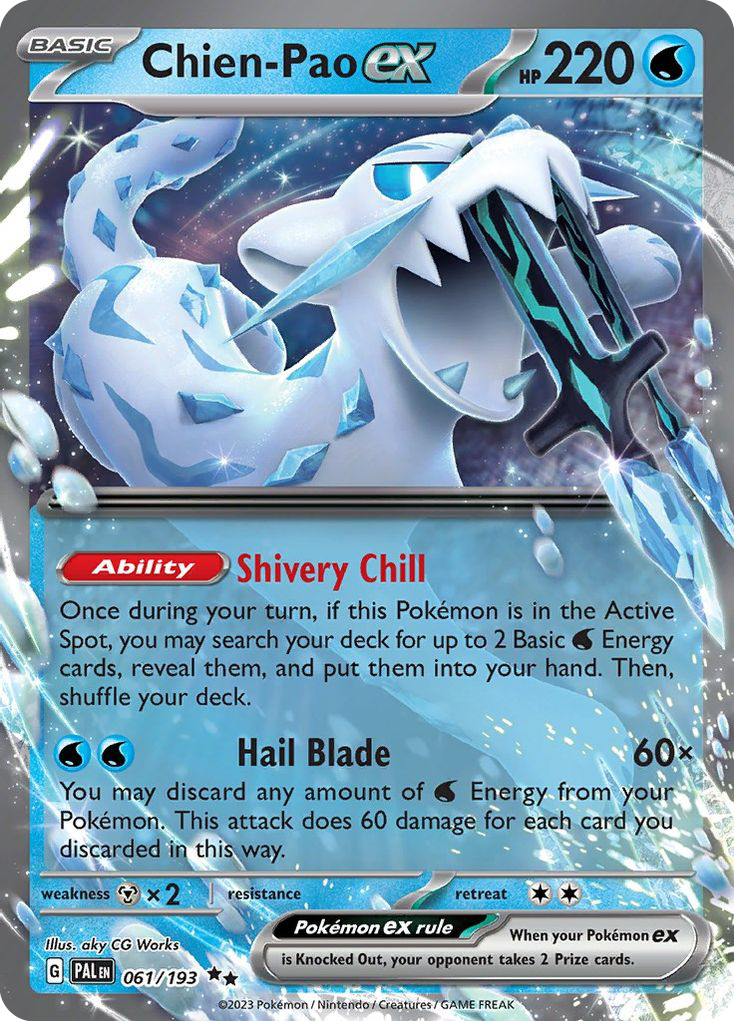 Chien-Pao ex – Paldea Evolved 061/193 Pokémon card