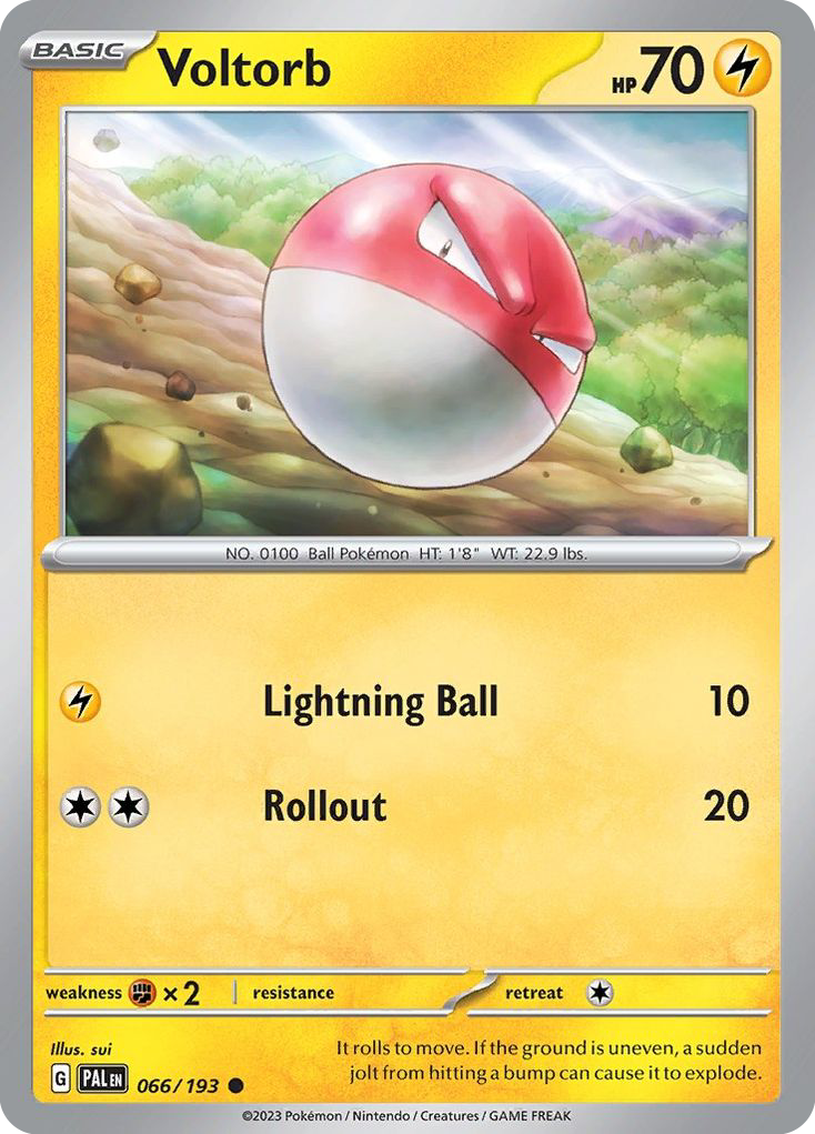 Voltorb – Paldea Evolved 066/193 Pokémon card
