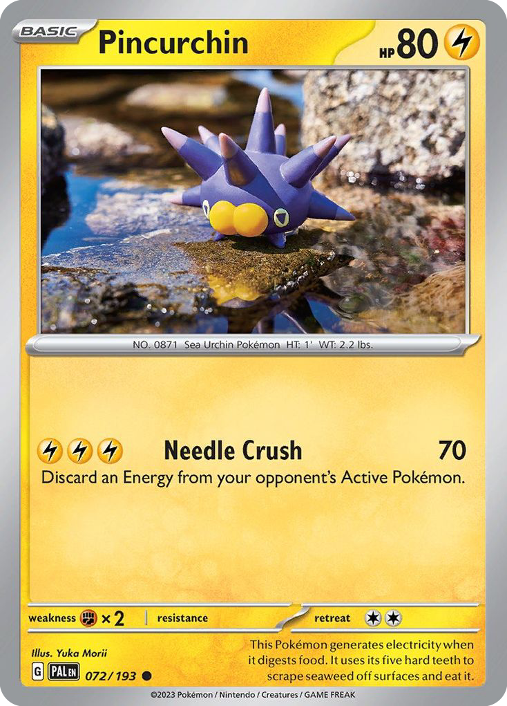 Pincurchin – Paldea Evolved 072/193 Pokémon card
