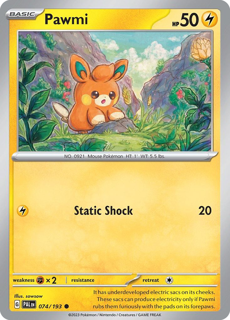 Pawmi – Paldea Evolved 074/193 Pokémon card