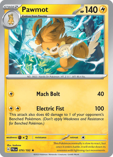 Pawmot - Paldea Evolved 76