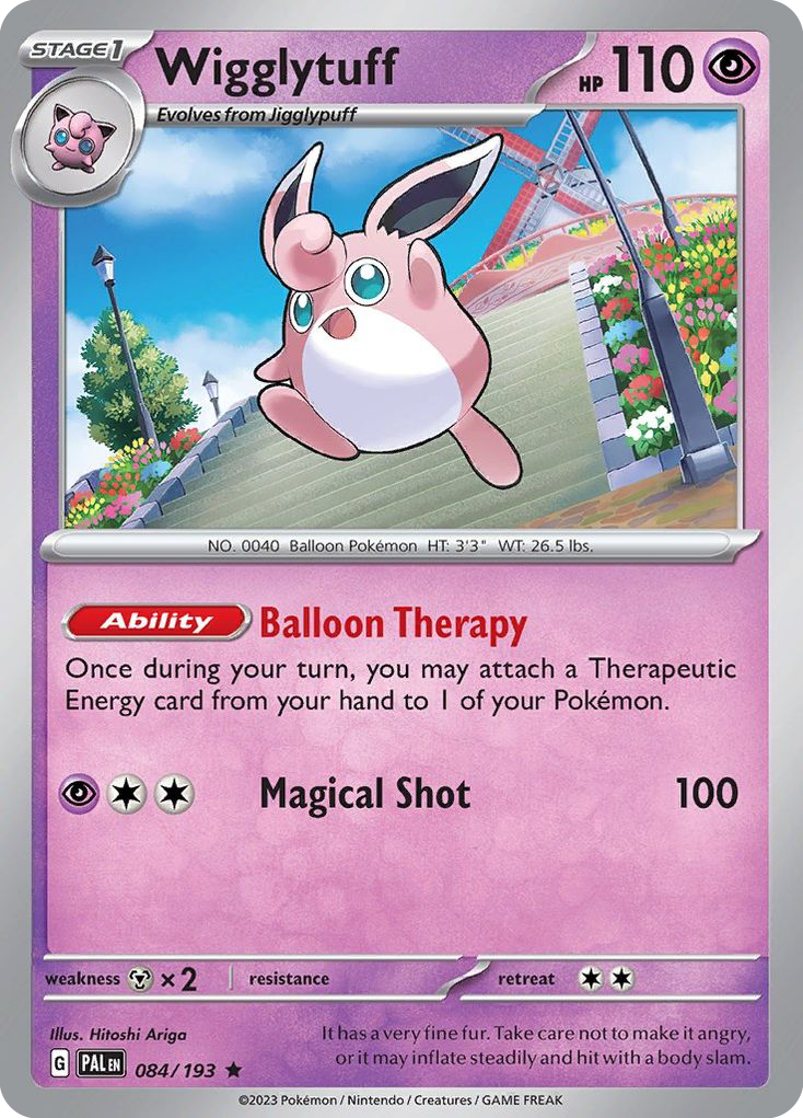 Wigglytuff – Paldea Evolved 084/193 Pokémon card