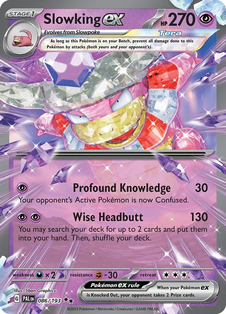 Slowking ex – Paldea Evolved 086/193 Pokémon card