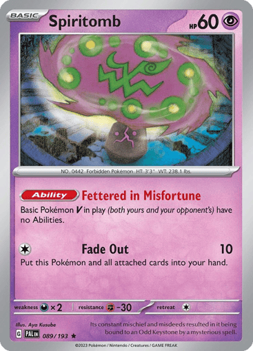 Spiritomb - Paldea Evolved 89