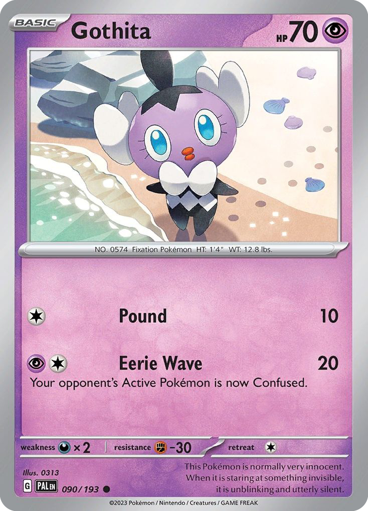 Gothita – Paldea Evolved 090/193 Pokémon card