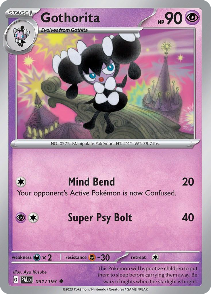 Gothorita – Paldea Evolved 091/193 Pokémon card
