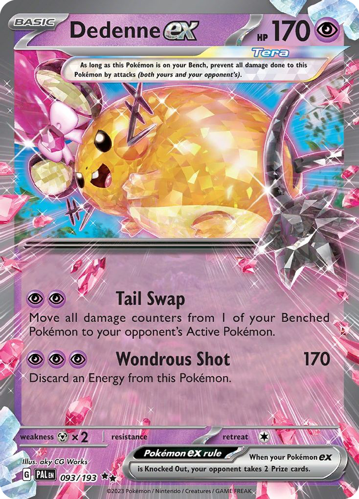 Dedenne ex – Paldea Evolved 093/193 Pokémon card