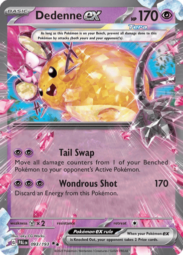 Dedenne ex - Paldea Evolved 93